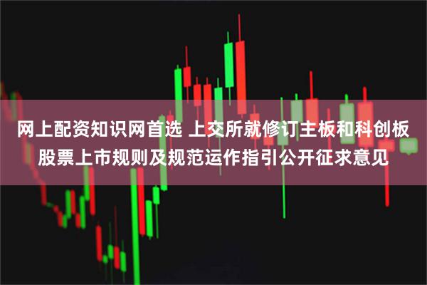 网上配资知识网首选 上交所就修订主板和科创板股票上市规则及规范运作指引公开征求意见