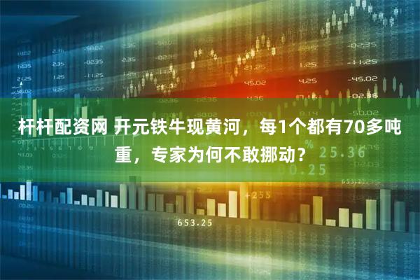杆杆配资网 开元铁牛现黄河，每1个都有70多吨重，专家为何不敢挪动？