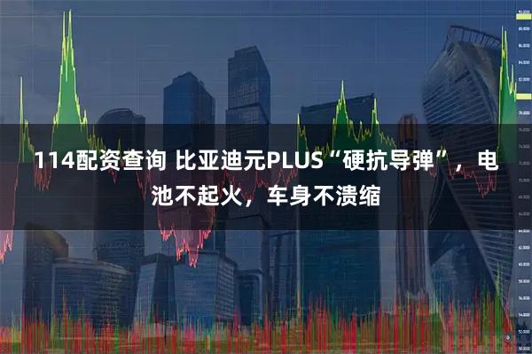 114配资查询 比亚迪元PLUS“硬抗导弹”，电池不起火，车身不溃缩